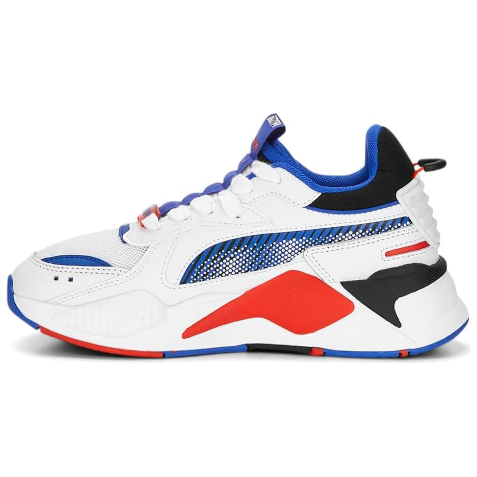 PUMA RS X Shock Absorbers With Slip Resistant And Abrasion Resistant Properties Low Top Casual Shoes Unisex White Blue