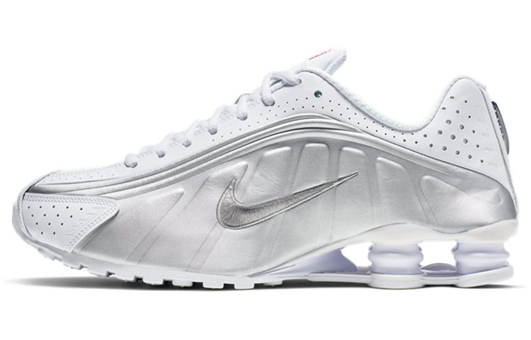 Nike Shox R4 White Metallic Silver