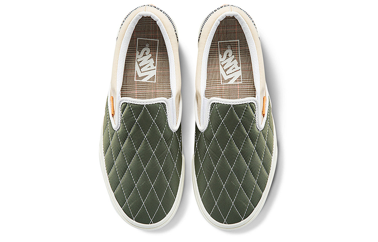 Vans Unisex Slip On Sneakers Multi color 'Green Light Gray' купить в интернет-магазине Yoocart с быстрой доставкой по России.