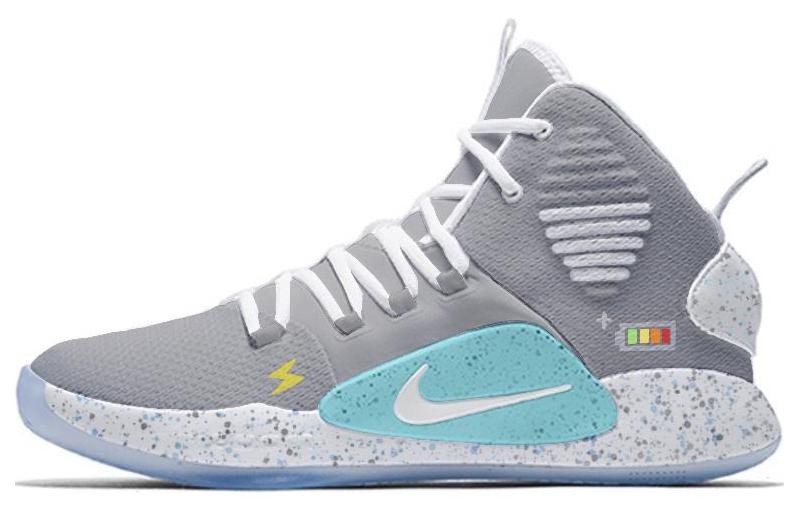 Nike Hyperdunk X Basketball Shoes Men High-Top Gray/Blue