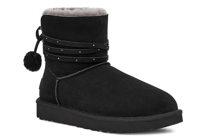 UGG Mini Bailey Bow Pom 'Black' Women's купить в интернет-магазине Yoocart с быстрой доставкой по России.