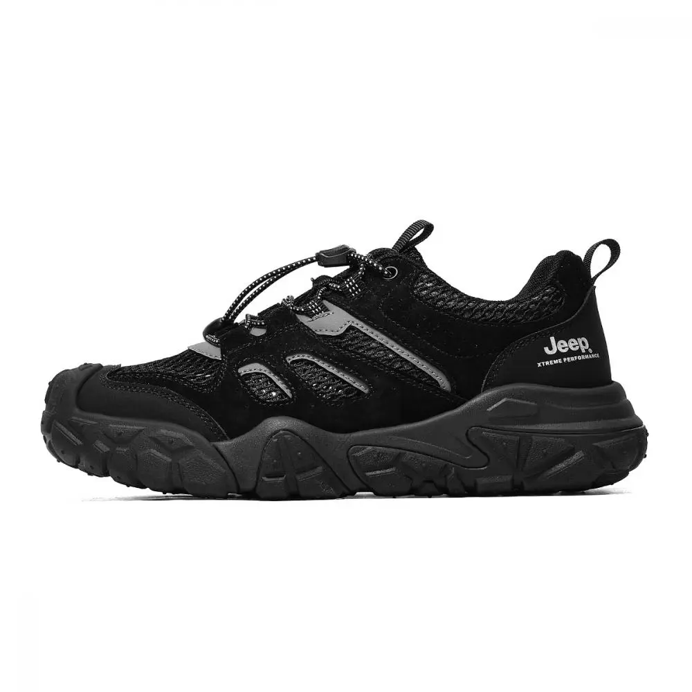 Jeep Low Top Hiking Shoes Men's Black