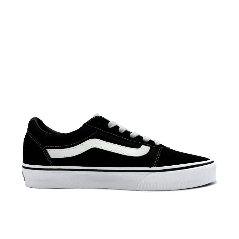 Vans Ward Abrasion Resistant Low Top Skateboard Shoes Unisex Black White
