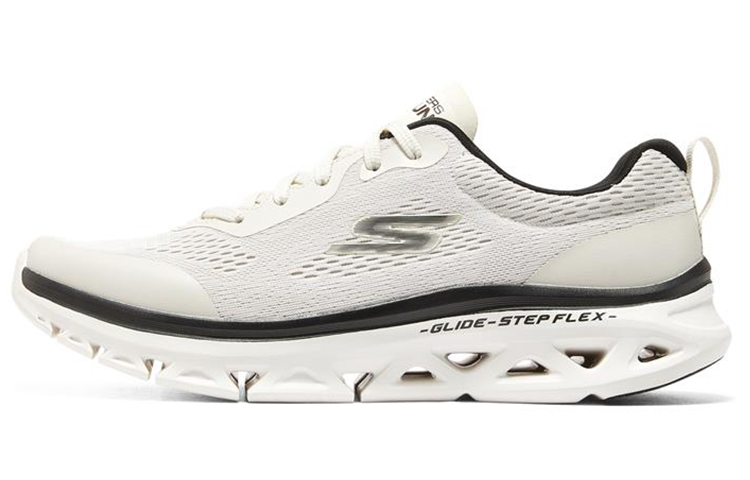 Skechers Glide Step Low Top Casual Running Shoes Men's White Black