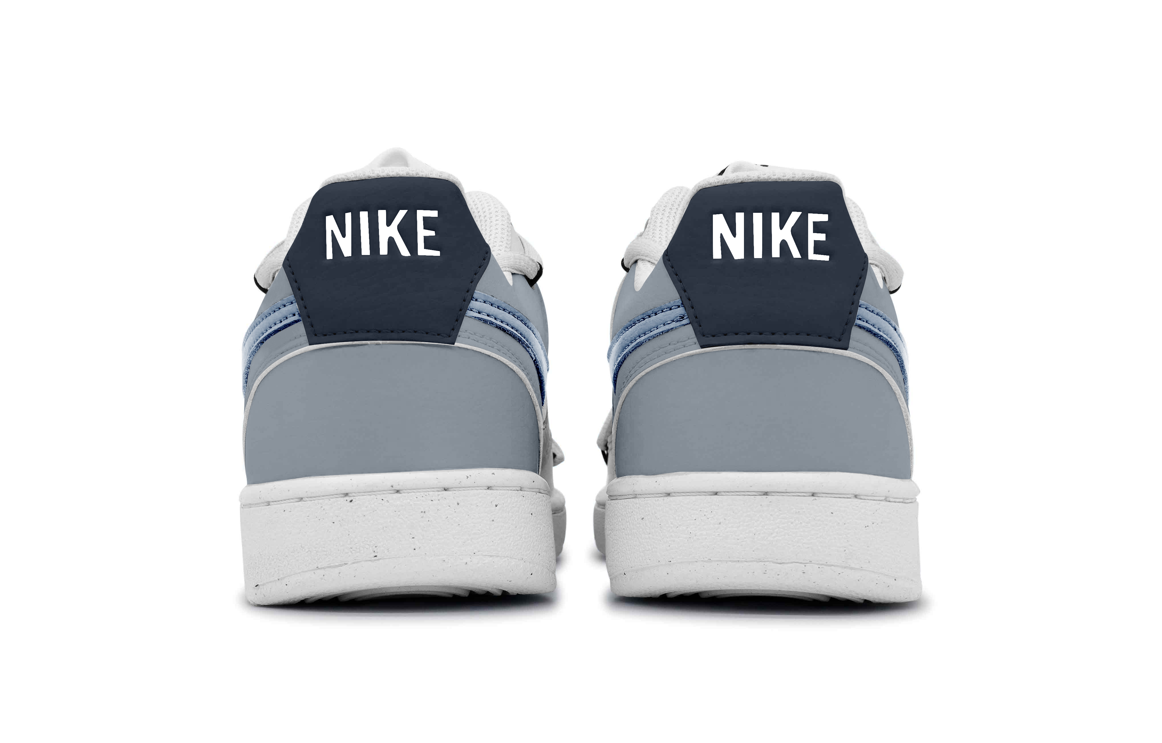 Nike Court Vision 1 Anti-Slip Wear-Resistant Low-Top Skateboard Shoes Men's Blue Gray White купить в интернет-магазине Yoocart с быстрой доставкой по России.
