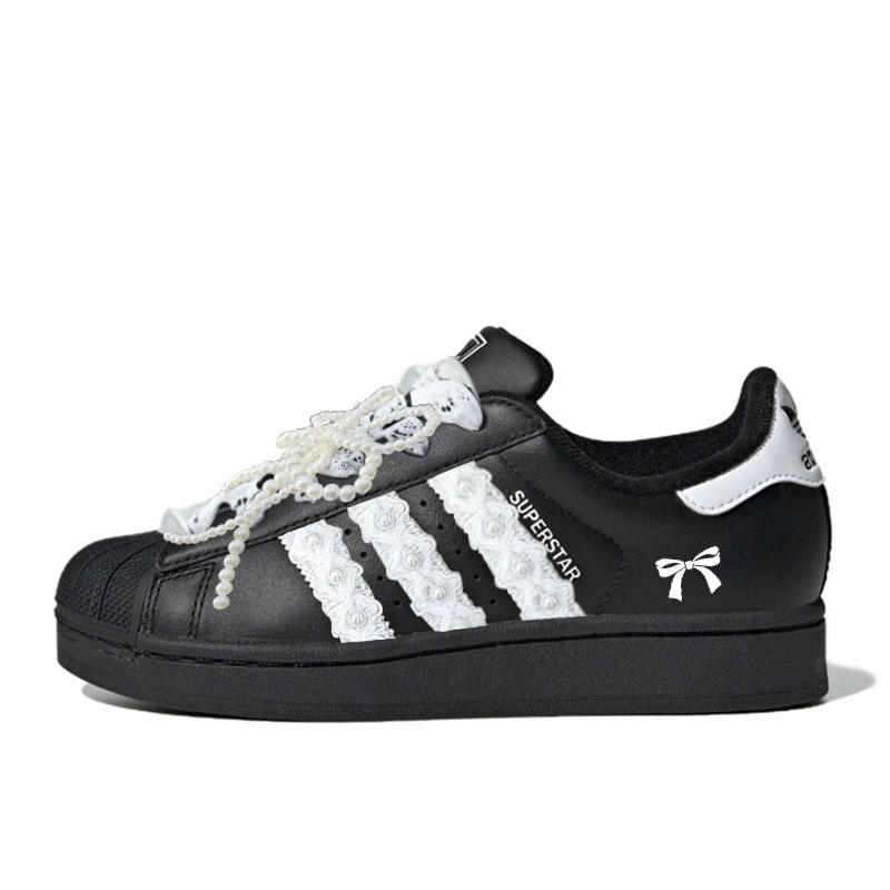 Adidas Originals Superstar 2 Skateboard Shoes Women's Low top Black White купить в интернет-магазине Yoocart с быстрой доставкой по России.