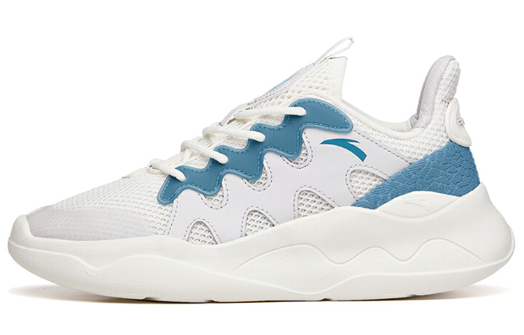 Anta Life Collection Anti Slip Wear Resistant Low Top Casual Shoes Men's White Blue