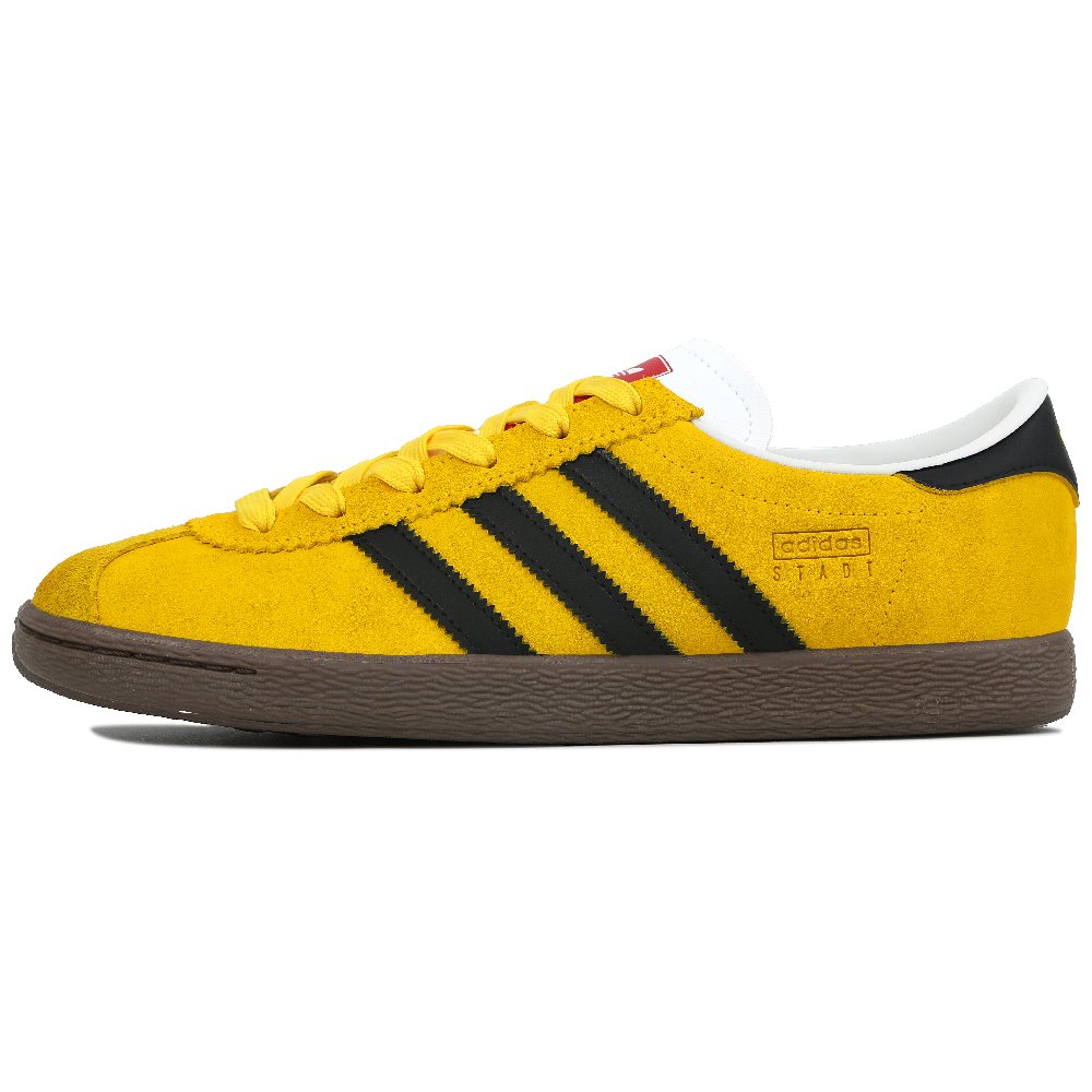 Adidas Originals Stadt Anti Slip Wear Resistant Low Top Skateboard Shoes Unisex Yellow