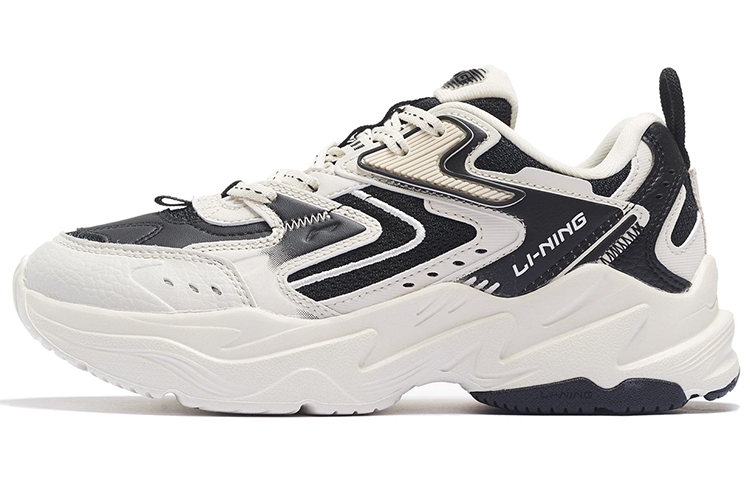 LiNing Spacetime Cushioning Low-Top Sports Casual Shoes Women's White Black