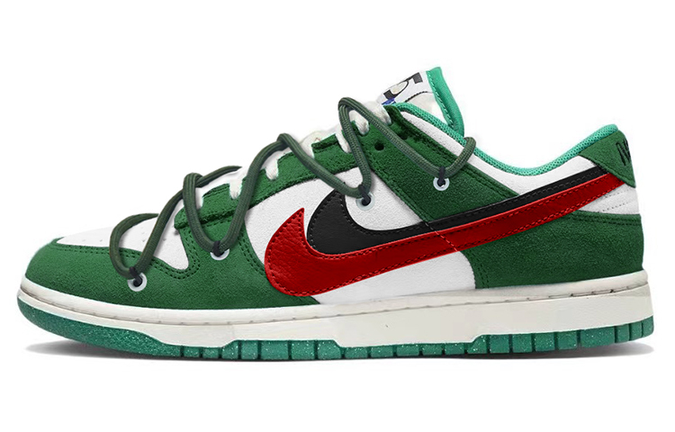 Nike Dunk Low Se 85 Low-Top Skateboard Shoes Women's Green Red