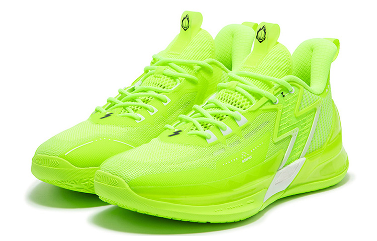 361° BIG3 4.0 PRO Slip-Resistant Cushioning Wear-Resistant Low-Top Basketball Shoes Men's Neon Yellow