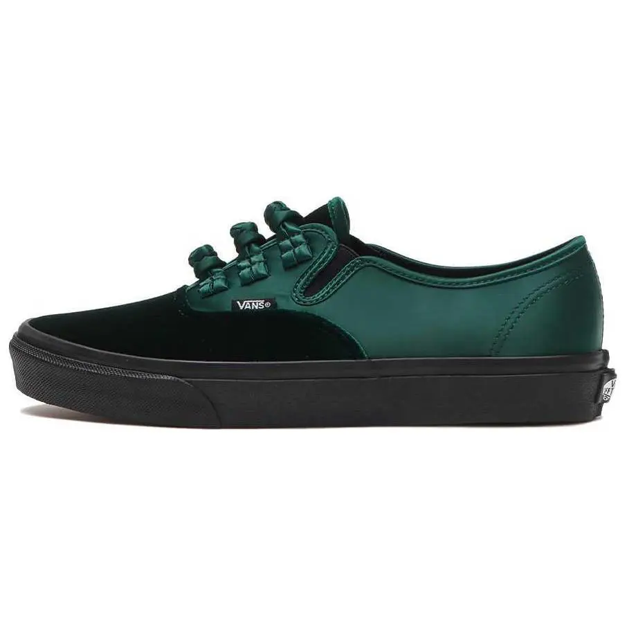 BILLY'S x Vans Authentic Series KUNG FU Low top Skateboard Shoes Unisex Black Green