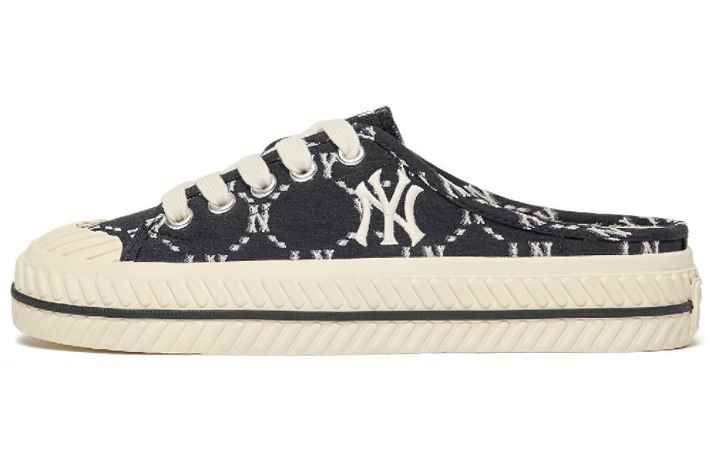 MLB Playball Mule Low-Top Skateboard Shoes Unisex Black