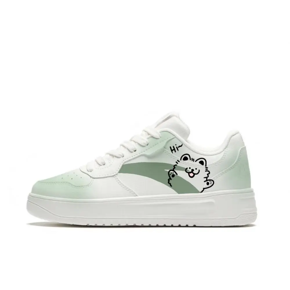 Anta Relaxed Slip Resistant Shock Absorbers With Abrasion Resistant Properties Low top Skateboard Shoes Unisex Green