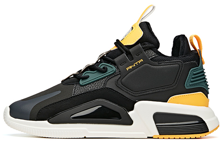 ANTA Rubik's Cube Casual Shoes Men Low-Top Black/White/Yellow