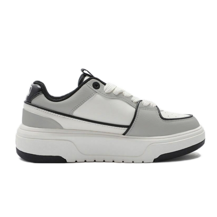 MLB Chunky Liner Abrasion Resistant Low Top Skateboard Shoes Unisex Gray White