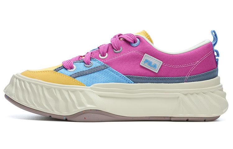 FILA Fosso Anti-Slip And Wear-Resistant Lightweight Cushioning Low-Top Canvas Shoes Women's Violet