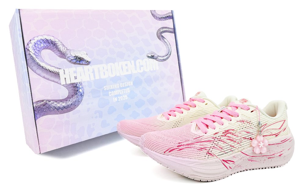 LiNing Wuyue 2.0 Cushioning, Wear Resistant Low Top Casual Running Shoes Women's Pink