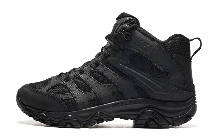 MERRELL MOAB 3 TACTICAL MID WP Slip Resistant Waterproof And Breathable Mid Top Outdoor Shoes Men's Black