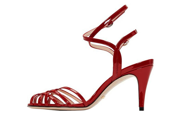 GUCCI Slim Heel High Heels Women's Red