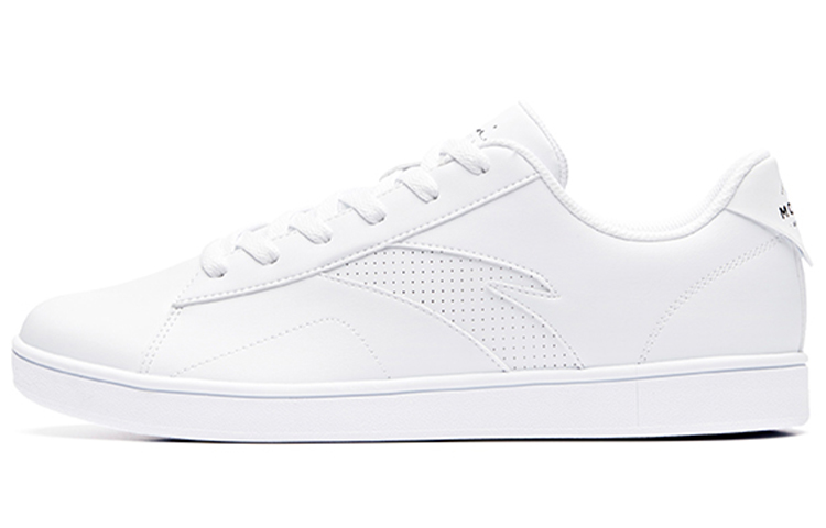 Anta Life Collection Anti-Slip And Wear-Resistant Cushioning Lightweight Low-Top Skateboard Shoes Men's White