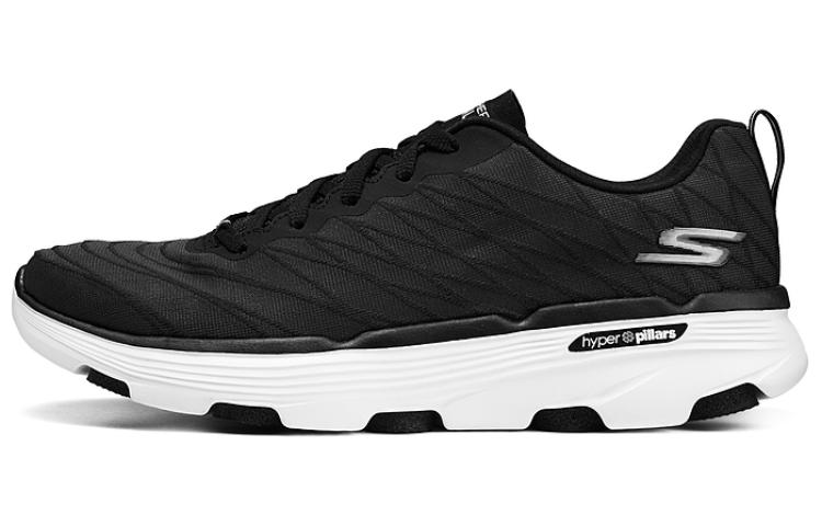 Skechers GO RUN 7.0 Cushioning Rebound Low-Top Casual Running Shoes Men's Black White