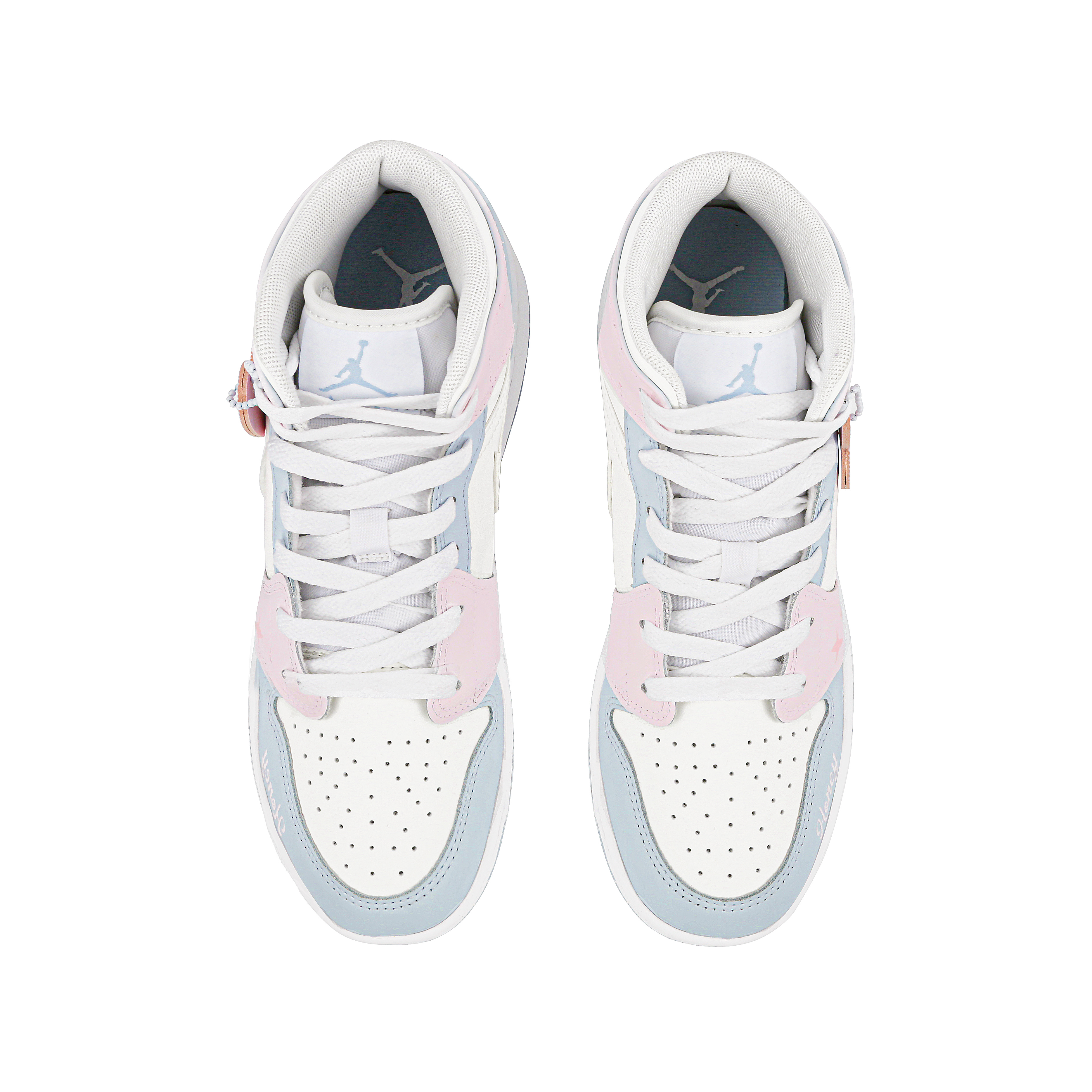 Jordan Air Jordan 1 Mid Top Vintage Basketball Shoes GS White Pink купить в интернет-магазине Yoocart с быстрой доставкой по России.