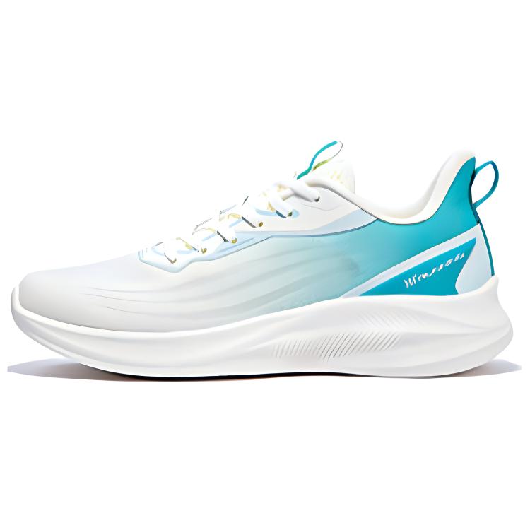 361° Cushioning, Slip Resistant, Abrasion Resistant, Breathable Low Top Running Shoes Men's White Green