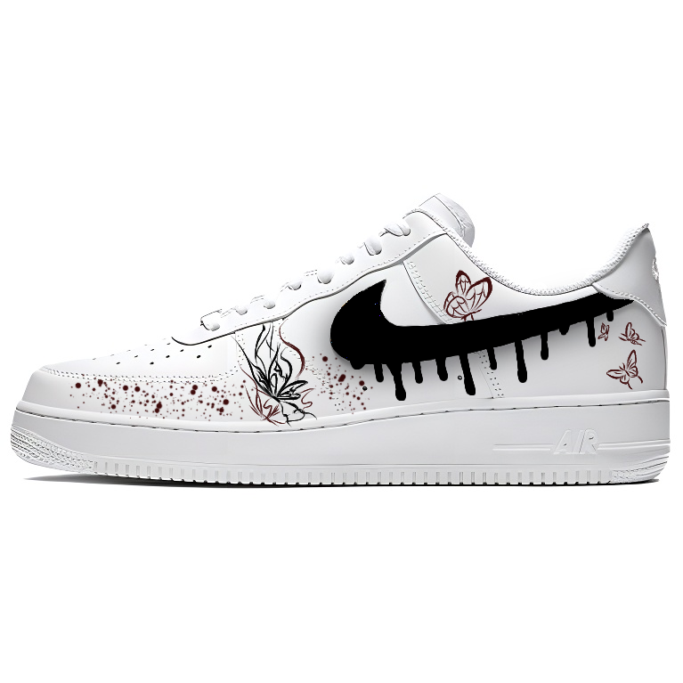 Nike Air Force 1 Low top Skateboard Shoes Unisex Black