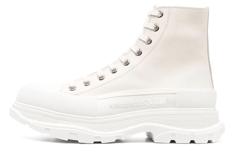 Alexander McQueen Tread Slick Boots 'Cream White Beige'
