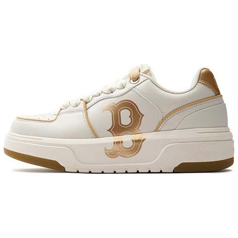 MLB Chunky Liner Cushioning Breathable Low-Top Skateboard Shoes Unisex Gold