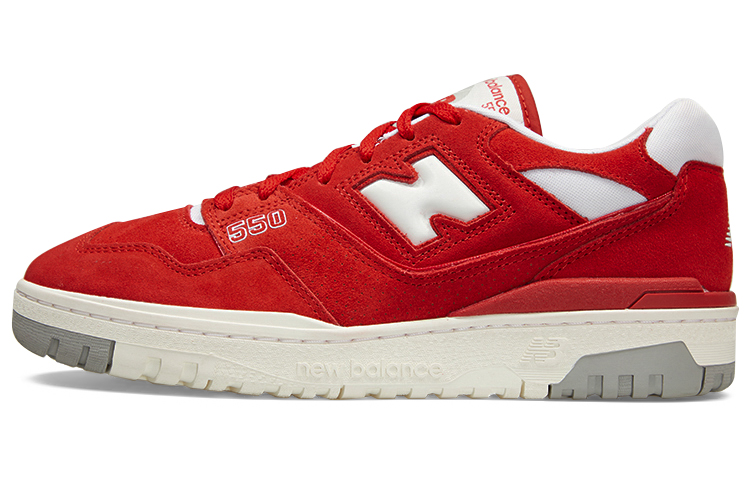 New Balance 550 Suede Pack Team Red