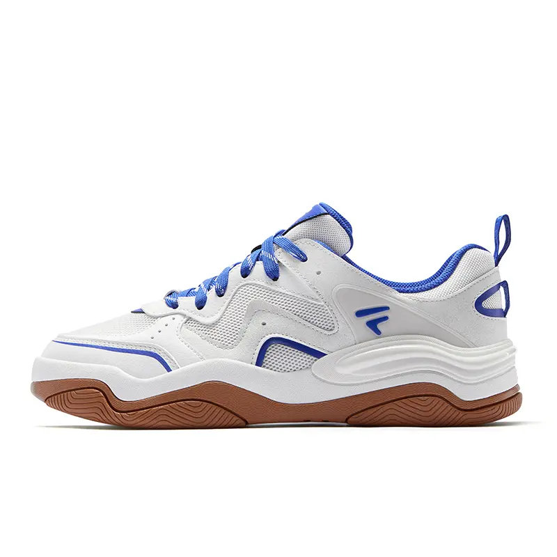 FILA FUSION KICK III Skateboarding Shoes Low Top Skateboard Shoes Men's White Blue