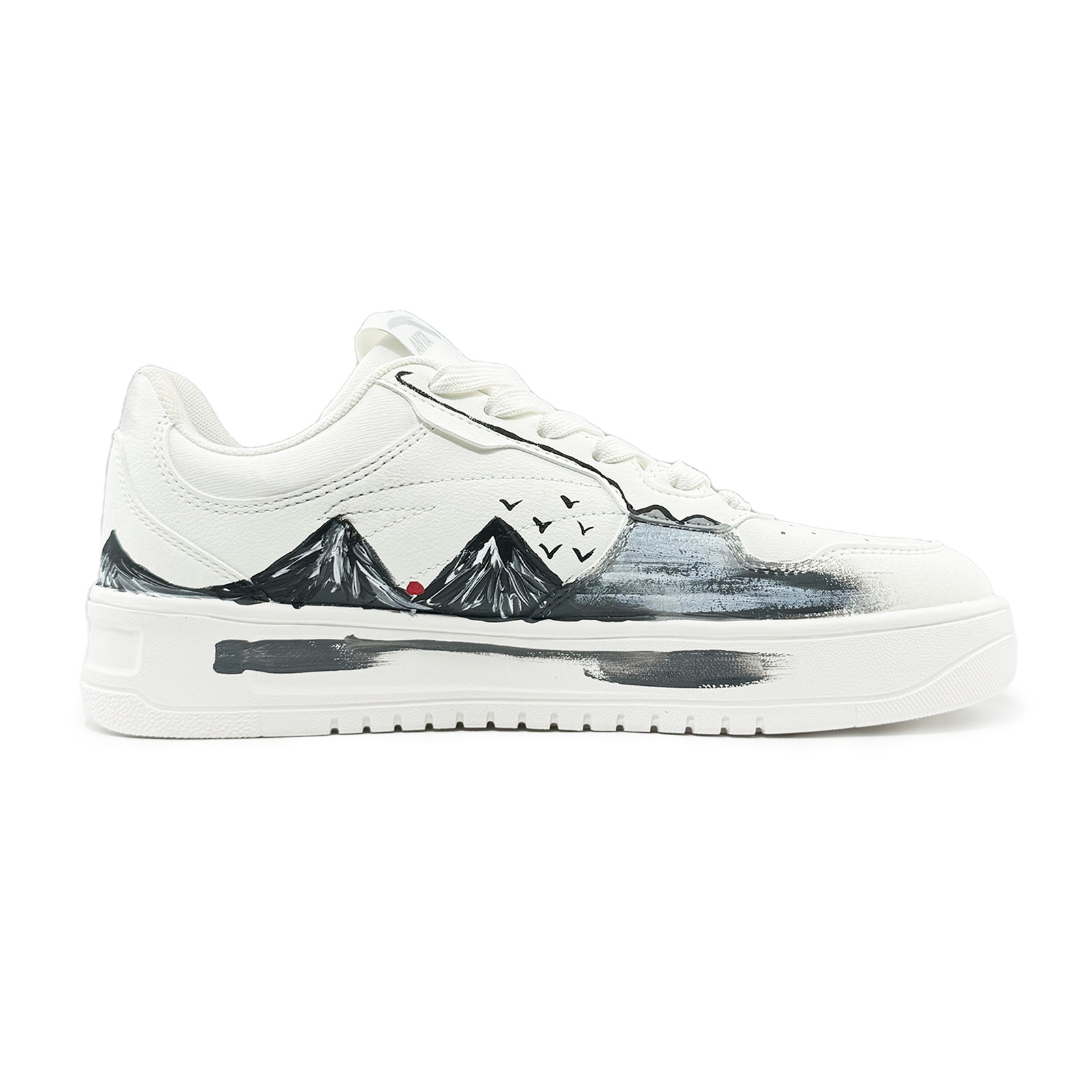 Anta Relaxed Lightweight Height Increasing Slip Resistant Low Top Skateboard Shoes Men's White Black купить в интернет-магазине Yoocart с быстрой доставкой по России.