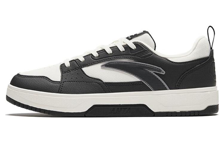 Anta Slip-Resistant Low-Top Skateboard Shoes Women's Black White