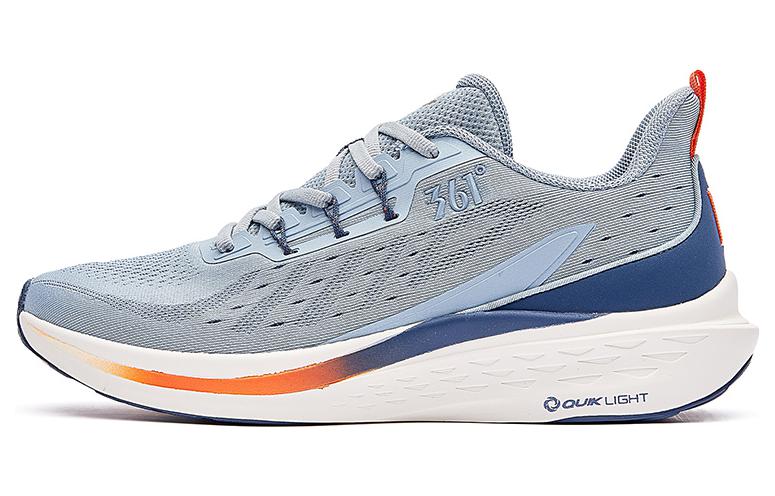 361° Anti-Slip And Wear-Resistant Lightweight Low-Top Running Shoes Men's Gray Blue