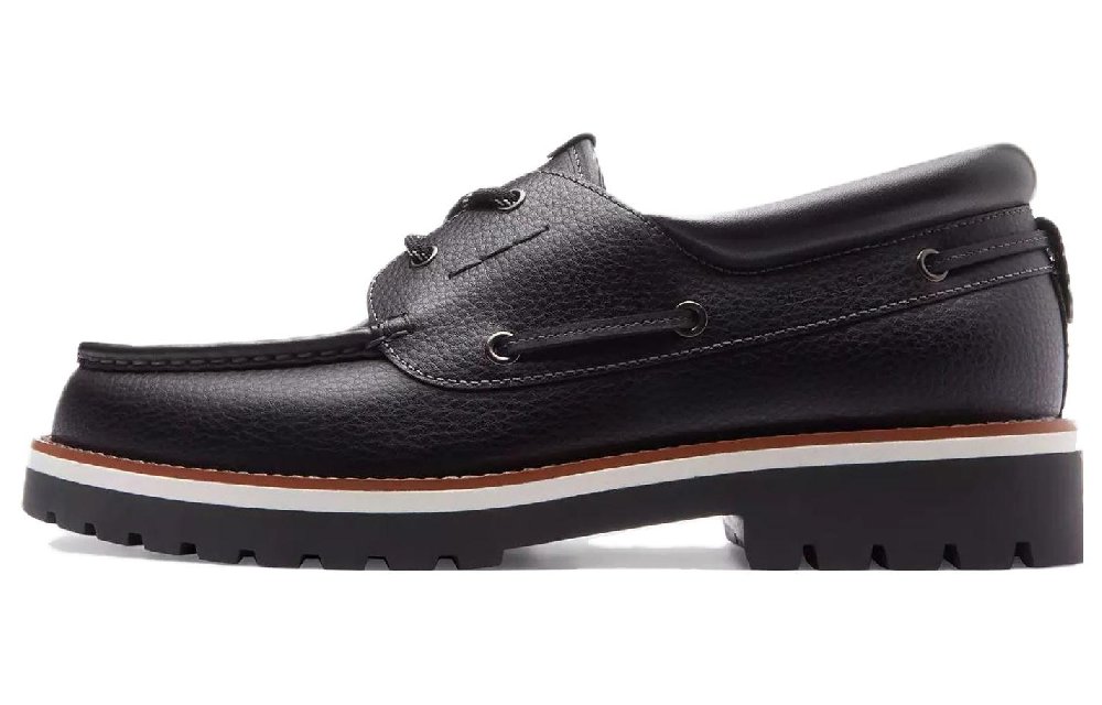 COACH Boat Shoes Men Black