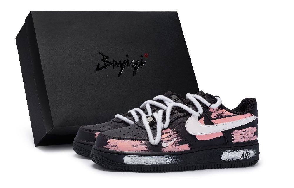 Nike Air Force 1 Skateboard Shoes Unisex Low-Top Orange Pink