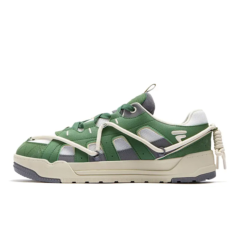 FILA FUSION REEF Shoes Abrasion Resistant Low Top Skateboard Shoes Men's White Green
