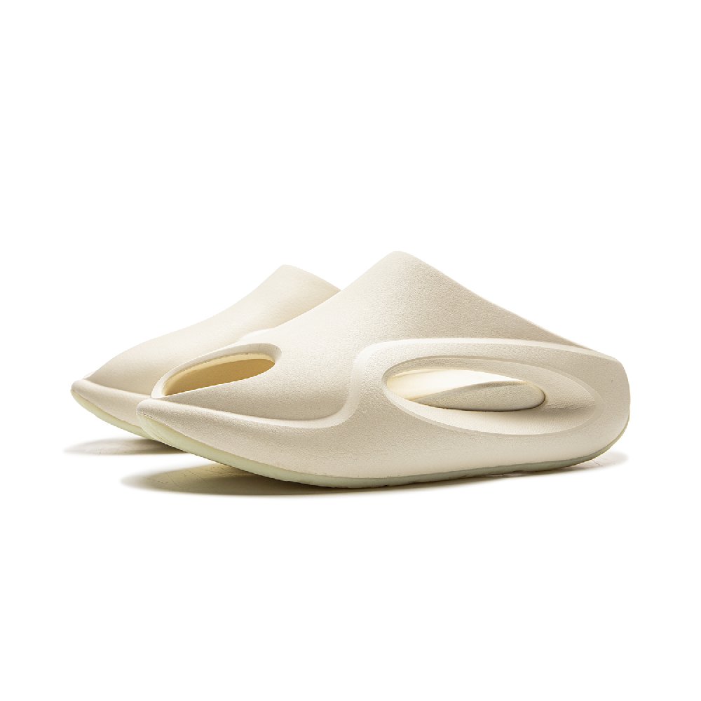 LiNing Cloud Wandering Slay 2.0 Quiet Slip Resistant Slide Slippers Unisex Ecru