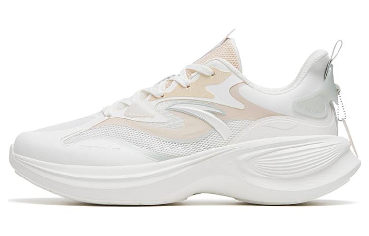 Anta Leaf 3.0 Anti Slip Wear Resistant Low Top Running Shoes Women's White Brown