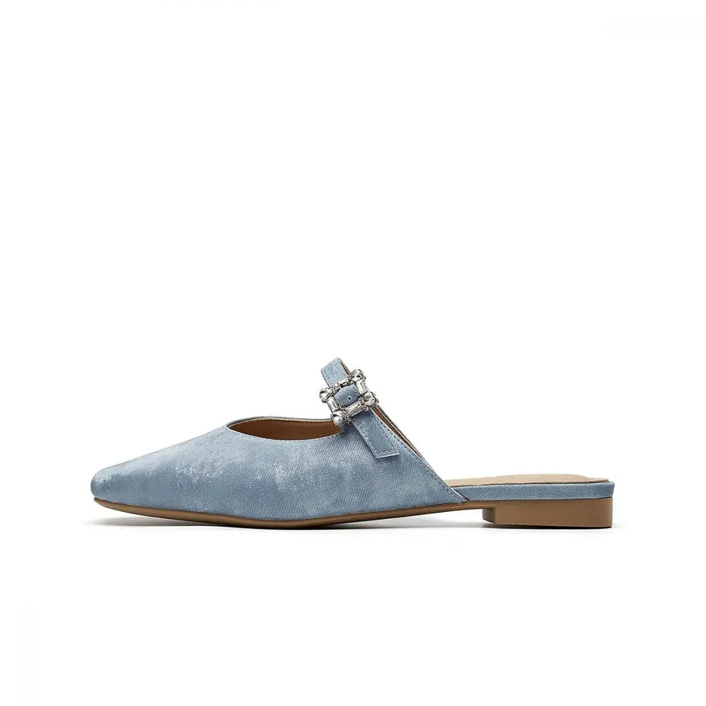 EBLAN Closed Toe Slippers Women's Blue