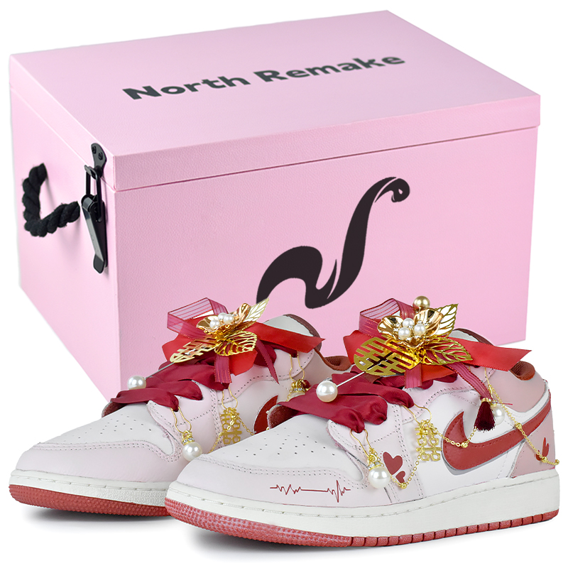 Jordan Air Jordan 1 Vintage Basketball Shoes Women's Low top Pink
