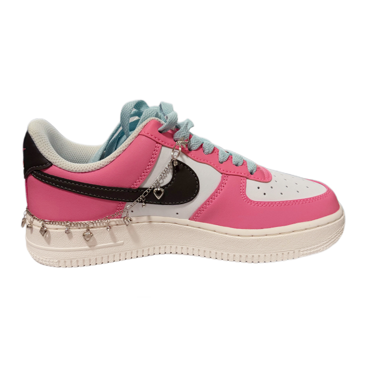 Nike Air Force 1 'QIXI Love Note Low Top Skateboard Shoes Unisex Pink Blue