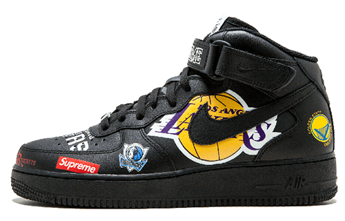 Nike Air Force 1 Mid Supreme Nba Black