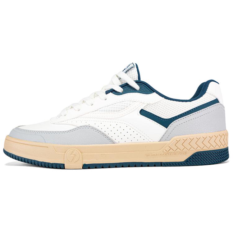 361° Anti-Slip Wear-Resistant Low-Top Skateboard Shoes Men's White