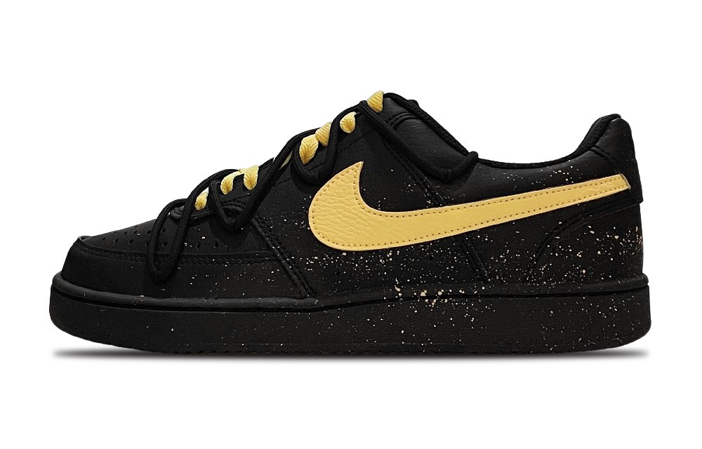 Nike Court Vision Low Anti-Slip Wear-Resistant Low-Top Skateboard Shoes Unisex Black
