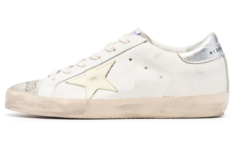 Golden Goose Super Star Stylish Skateboarding Shoes Women's White