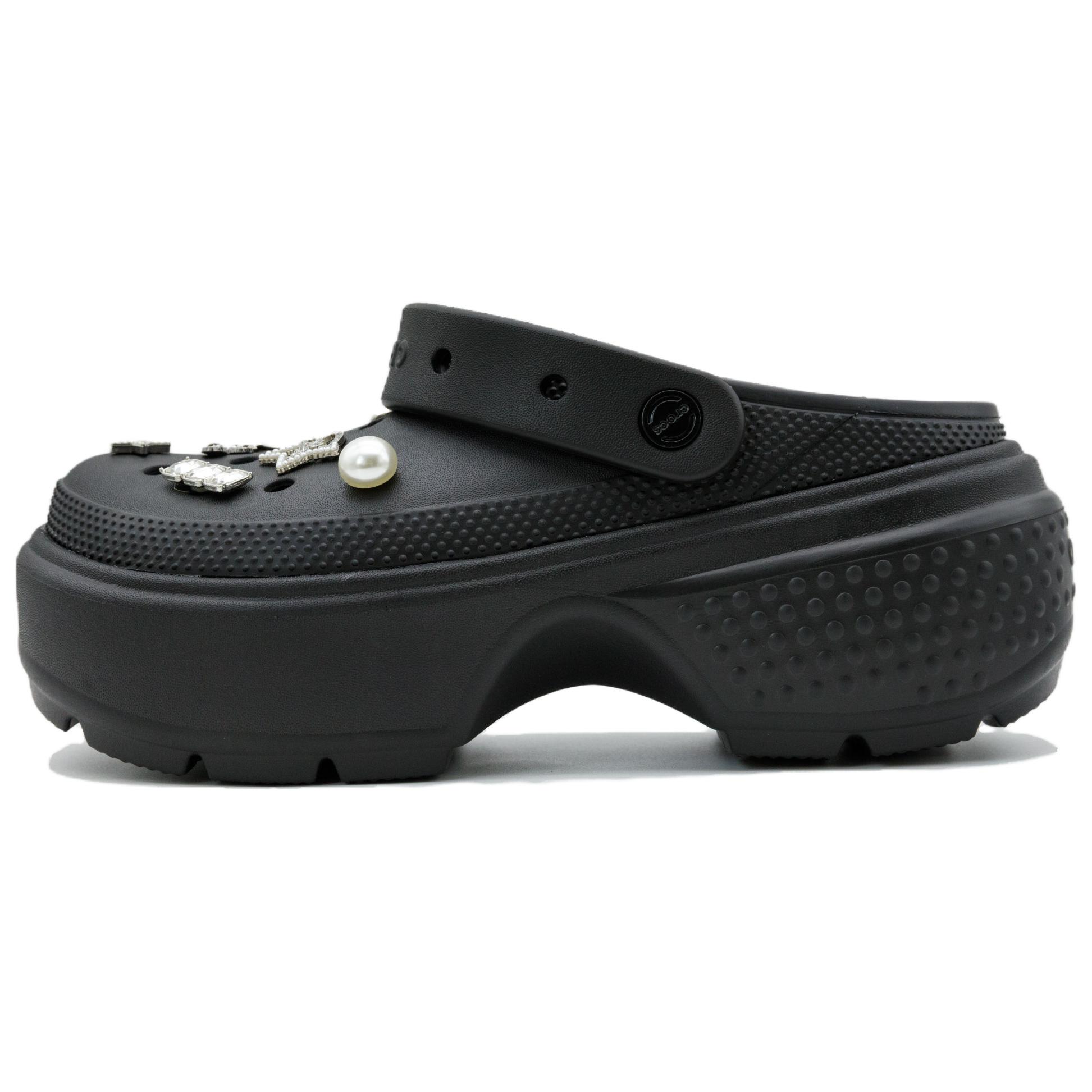 Crocs Stomp Universe Starry Heart Clogs Unisex Black