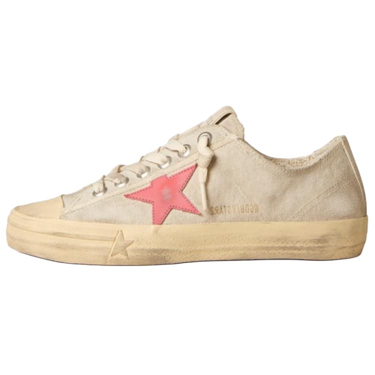 Golden Goose V-Star Low-Top Canvas Shoes Women's Light Gray